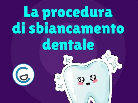 Poster video La procedura di sbiancamento dentale