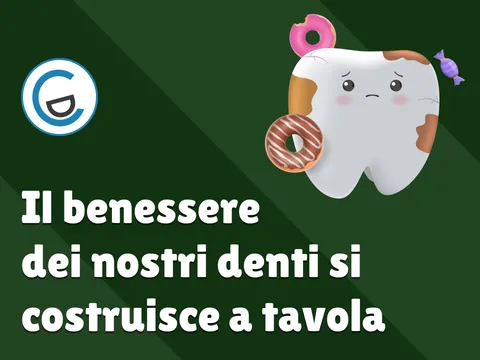 Poster video Il benessere dei nostri denti si costruisce anche a tavola