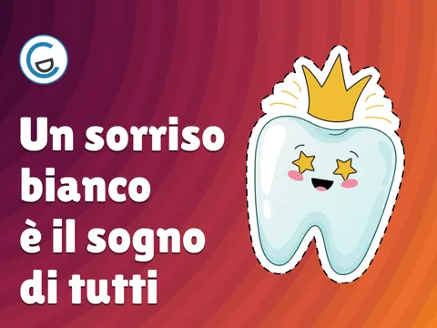 Poster video Un sorriso bianco è il sogno di tutti. Parliamone