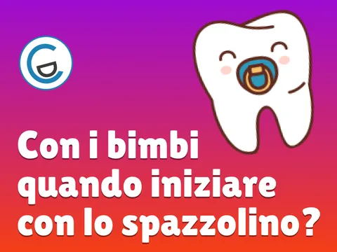 Poster video Quando iniziare con lo spazzolino con i bambini?